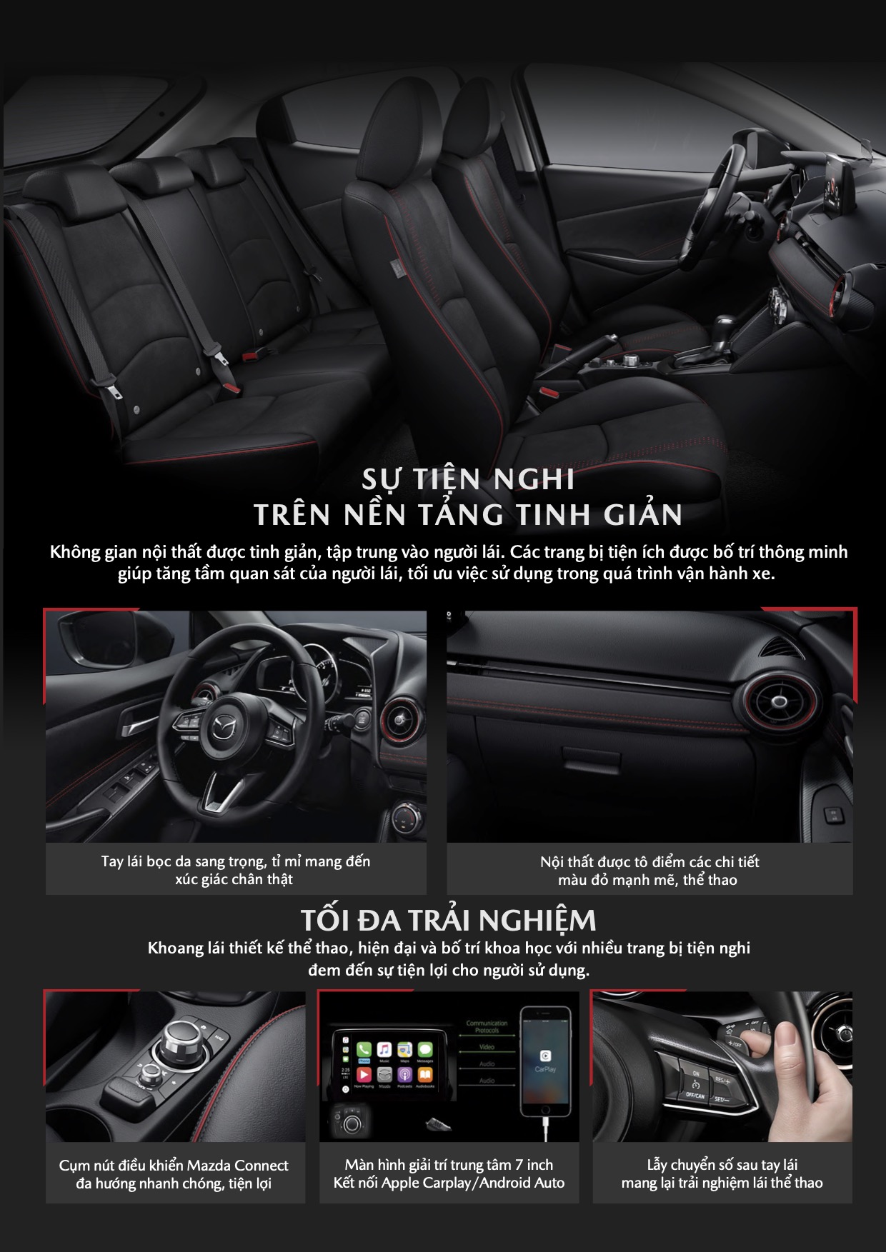 Nội thất Mazda 2 Sedan