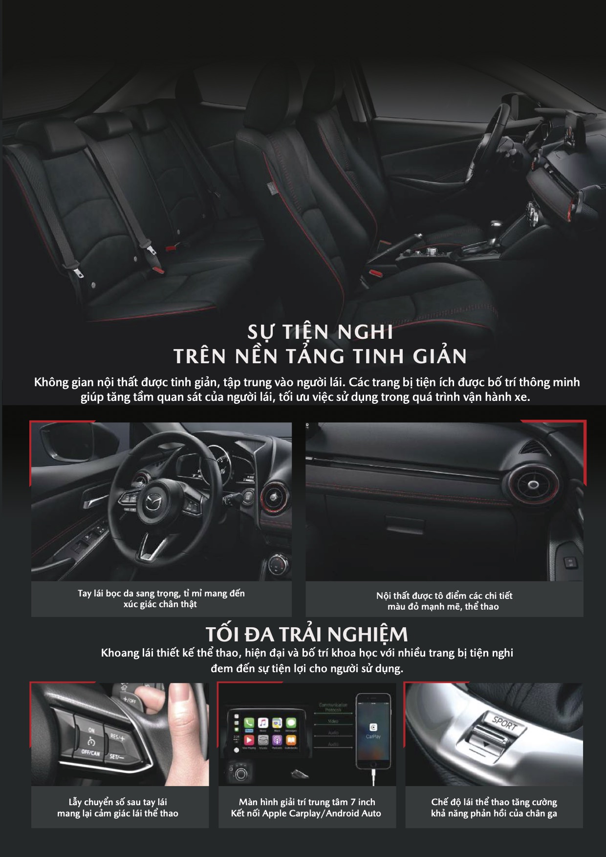 Nội thất Mazda 2 Sport
